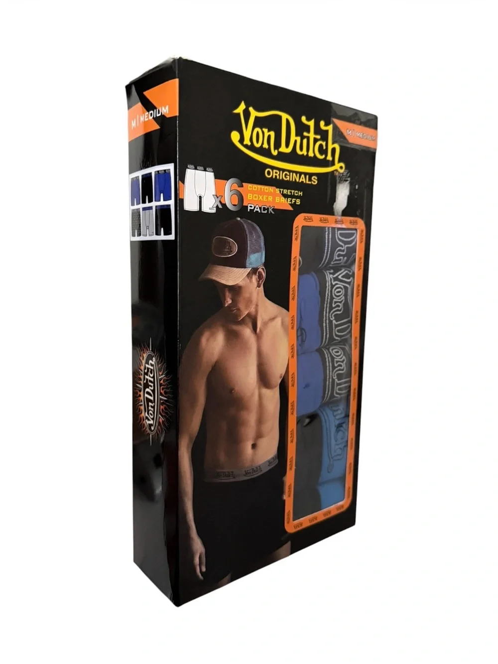 Von Dutch 6 Pack Boxer Briefs - Mens Size Medium | NEW